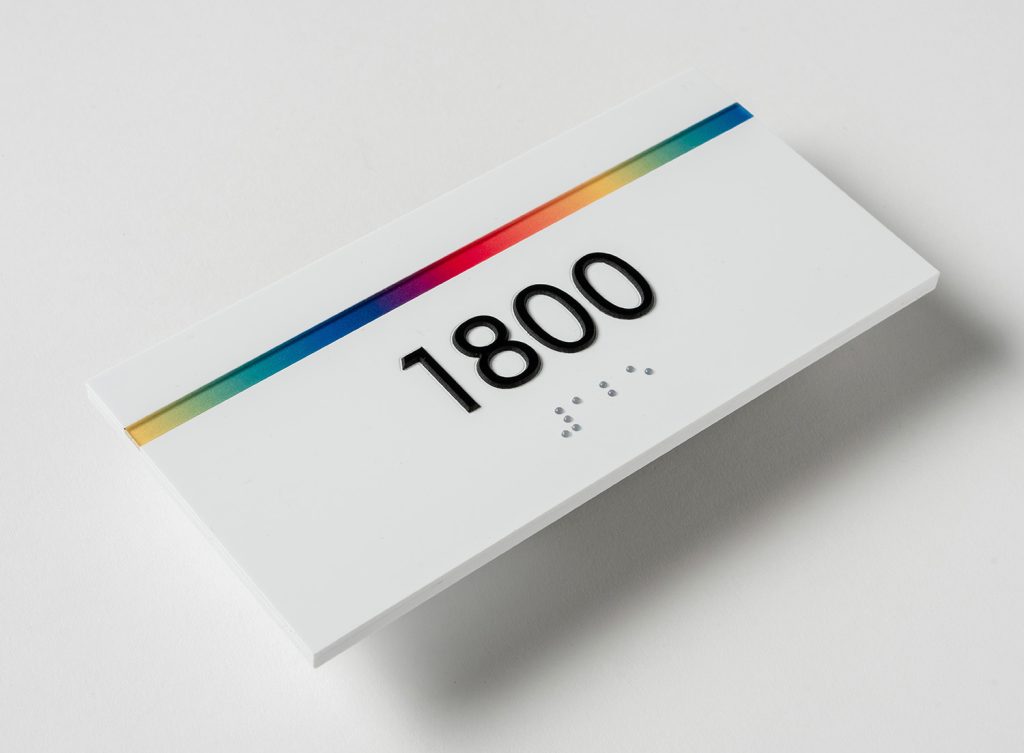 1800 Sign Series workstation signage