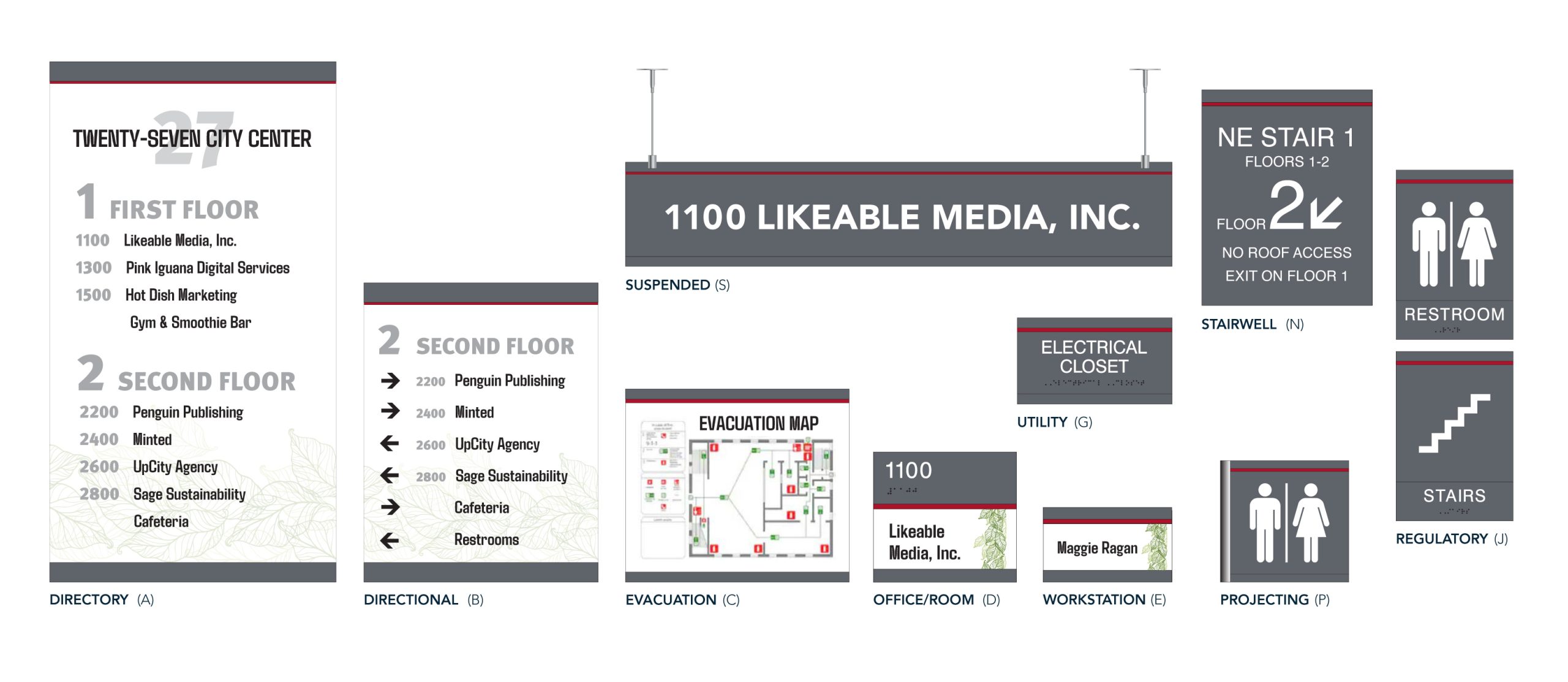 1100 Series Sign examples